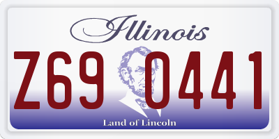 IL license plate Z690441