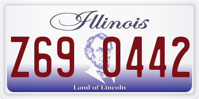 IL license plate Z690442