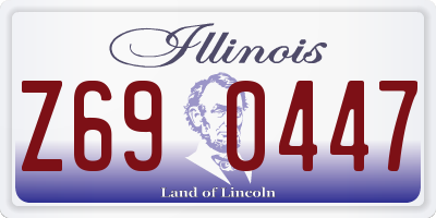 IL license plate Z690447