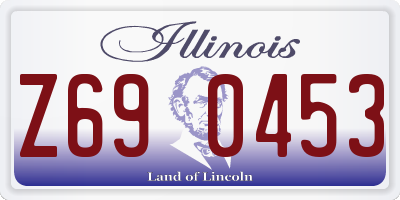 IL license plate Z690453