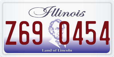 IL license plate Z690454