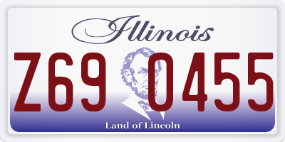 IL license plate Z690455