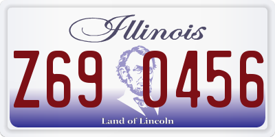 IL license plate Z690456