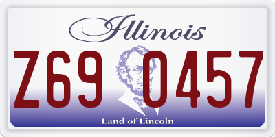 IL license plate Z690457