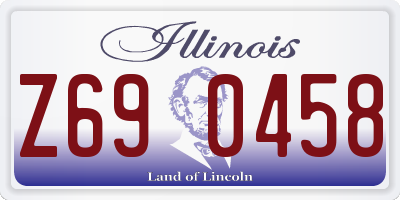 IL license plate Z690458