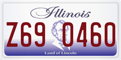 IL license plate Z690460