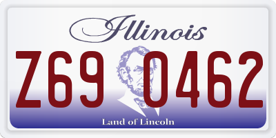 IL license plate Z690462