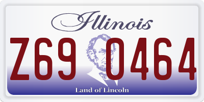 IL license plate Z690464
