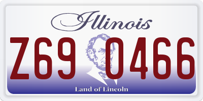 IL license plate Z690466