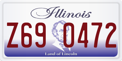 IL license plate Z690472