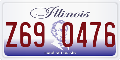 IL license plate Z690476