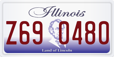 IL license plate Z690480