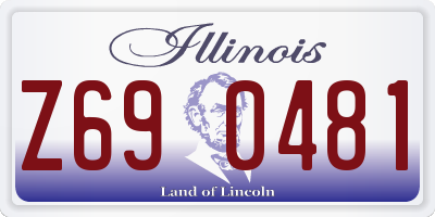 IL license plate Z690481