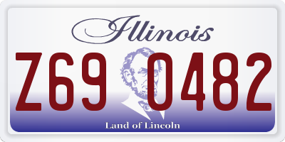 IL license plate Z690482