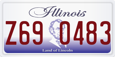 IL license plate Z690483