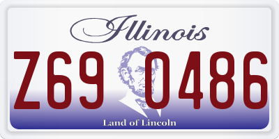 IL license plate Z690486