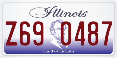 IL license plate Z690487