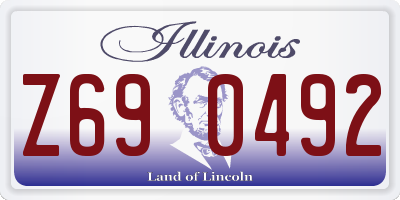 IL license plate Z690492