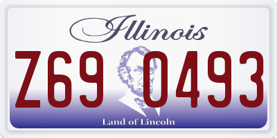 IL license plate Z690493