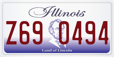 IL license plate Z690494