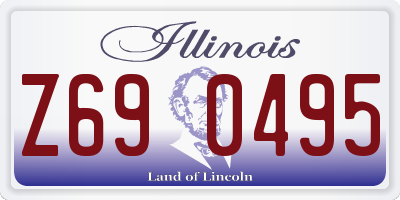 IL license plate Z690495