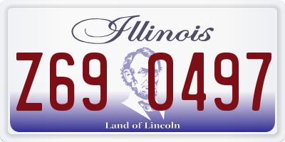 IL license plate Z690497