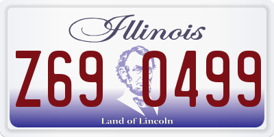 IL license plate Z690499
