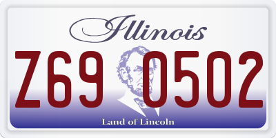 IL license plate Z690502