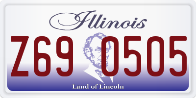IL license plate Z690505