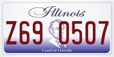 IL license plate Z690507