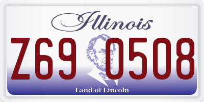 IL license plate Z690508