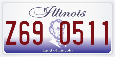 IL license plate Z690511
