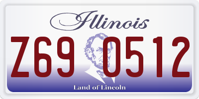 IL license plate Z690512