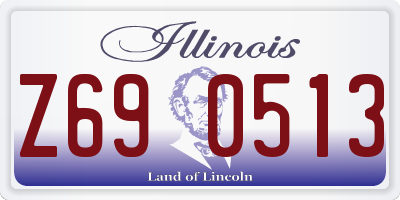 IL license plate Z690513