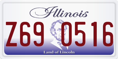 IL license plate Z690516