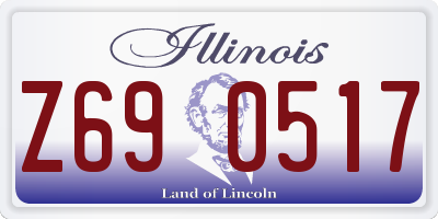 IL license plate Z690517