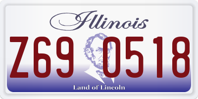 IL license plate Z690518