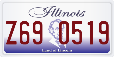 IL license plate Z690519