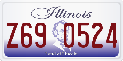 IL license plate Z690524