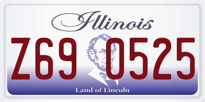 IL license plate Z690525