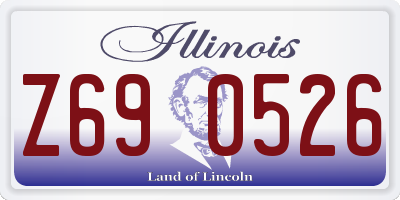 IL license plate Z690526