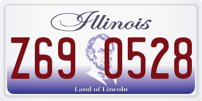 IL license plate Z690528