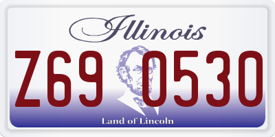 IL license plate Z690530