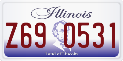 IL license plate Z690531