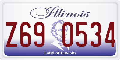 IL license plate Z690534