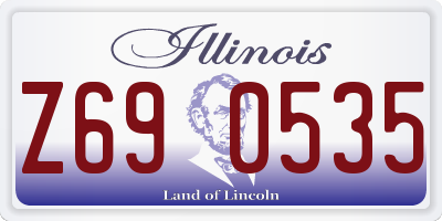 IL license plate Z690535