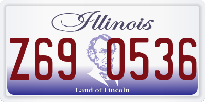 IL license plate Z690536