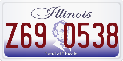 IL license plate Z690538