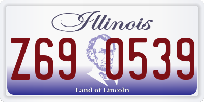 IL license plate Z690539