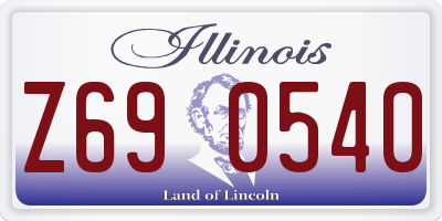 IL license plate Z690540